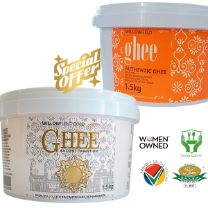 Willowfield Butter Ghee Combo 1 x Original Butter Ghee 1.5Kg & 1 x Gold Butter Ghee 1.5Kg