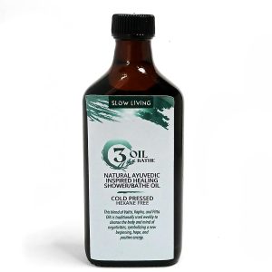 Slow Living 3 Oil Bathe Natural Ayurvedically inspired Healing Shower/Bathe Oil 220g