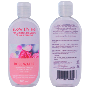 Slow Living Rose Water Damascena Hydrosol – 100ml🌹